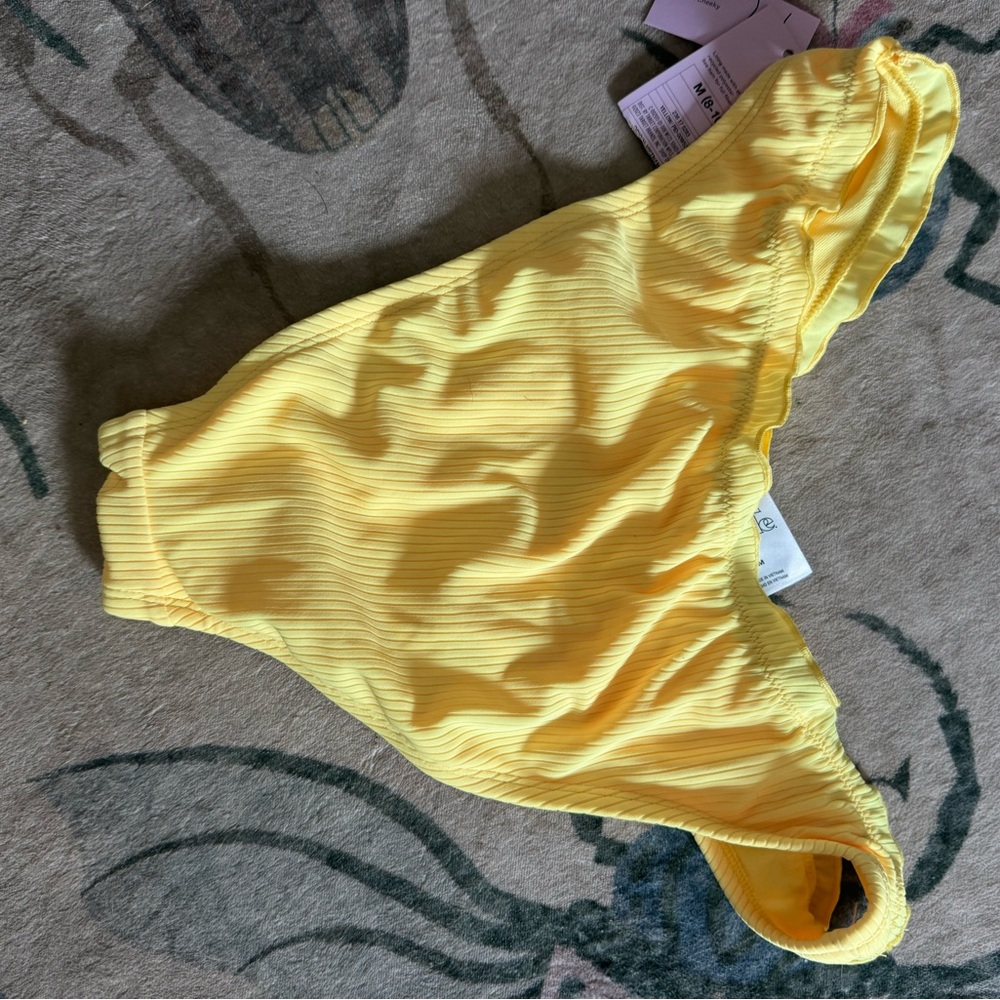 Yellow Ruffle Bikini Bottoms - Picture 3 of 7
